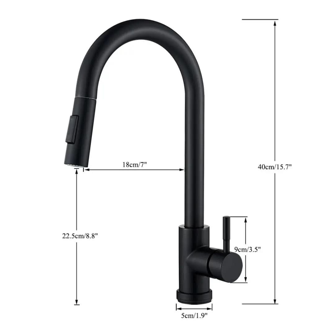Torneira Para Cozinha - Verona Com Ducha Gourmet Extensível - Morada Serena