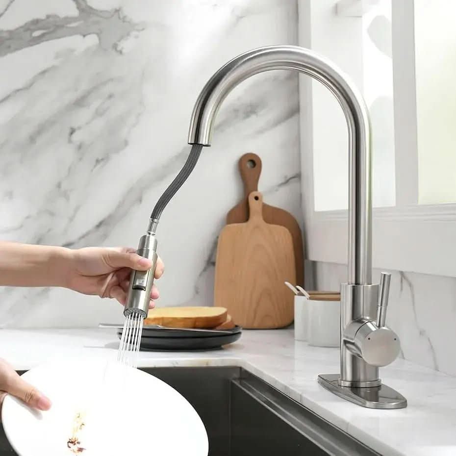 Torneira Para Cozinha - Verona Com Ducha Gourmet Extensível - Morada Serena