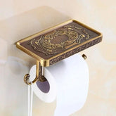 Suporte de Papel Higiênico Gold de Parede - Elegância e Praticidade para Seu Banheiro - Morada Serena