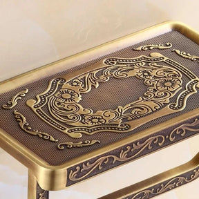 Suporte de Papel Higiênico Gold de Parede - Elegância e Praticidade para Seu Banheiro - Morada Serena