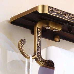Suporte de Papel Higiênico Gold de Parede - Elegância e Praticidade para Seu Banheiro - Morada Serena