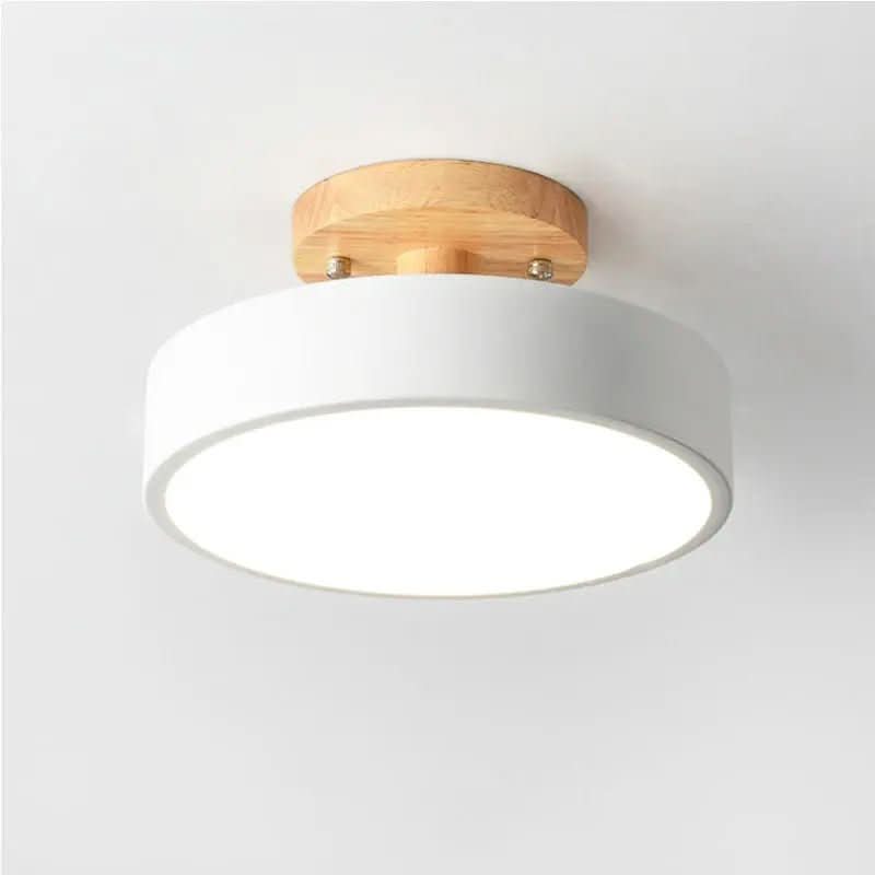 Luminária Led Estilo Nórdico Redondo Plafon de Teto - Ilumine Sua Casa com Design Sofisticado - Morada Serena