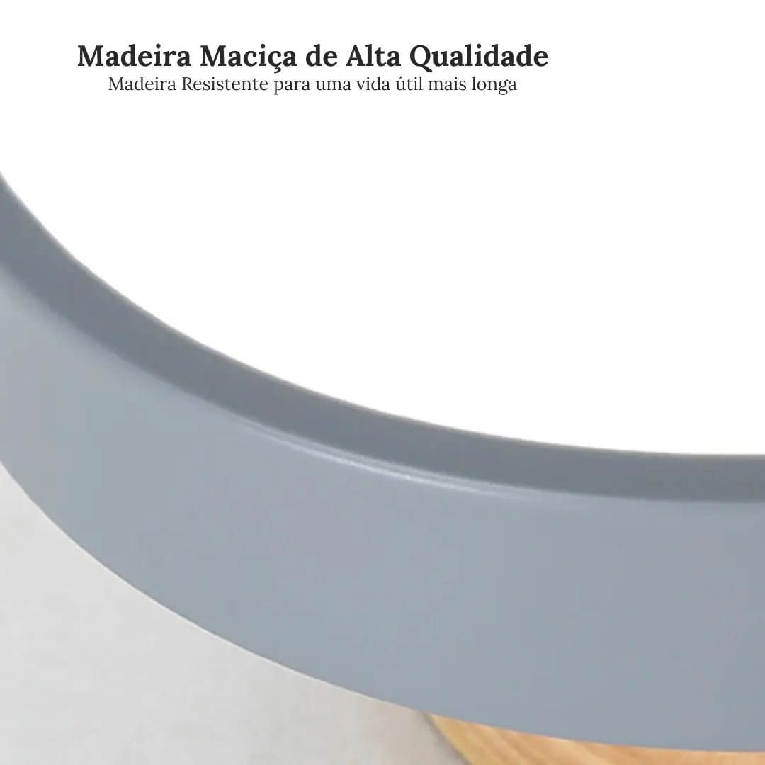 Luminária Led Estilo Nórdico Redondo Plafon de Teto - Ilumine Sua Casa com Design Sofisticado - Morada Serena