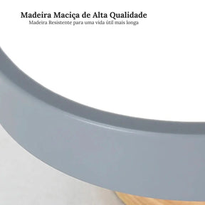 Luminária Led Estilo Nórdico Redondo Plafon de Teto - Ilumine Sua Casa com Design Sofisticado - Morada Serena