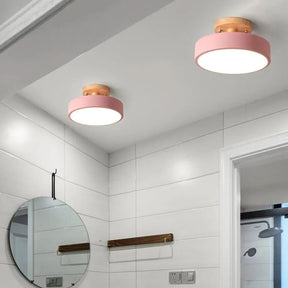 Luminária Led Estilo Nórdico Redondo Plafon de Teto - Ilumine Sua Casa com Design Sofisticado - Morada Serena
