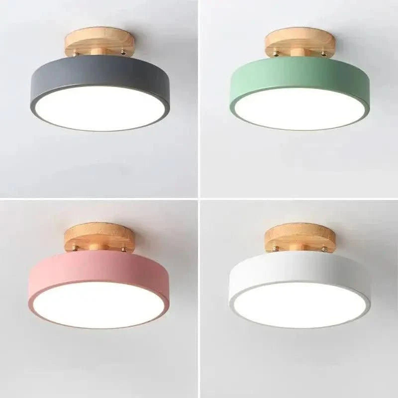Luminária Led Estilo Nórdico Redondo Plafon de Teto - Ilumine Sua Casa com Design Sofisticado - Morada Serena