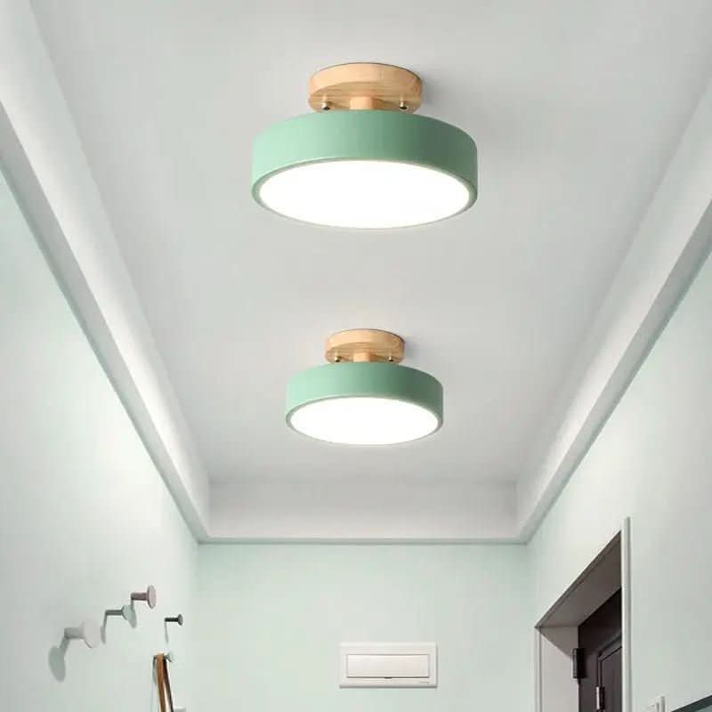 Luminária Led Estilo Nórdico Redondo Plafon de Teto - Ilumine Sua Casa com Design Sofisticado - Morada Serena