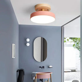 Luminária Led Estilo Nórdico Redondo Plafon de Teto - Ilumine Sua Casa com Design Sofisticado - Morada Serena