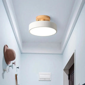 Luminária Led Estilo Nórdico Redondo Plafon de Teto - Ilumine Sua Casa com Design Sofisticado - Morada Serena