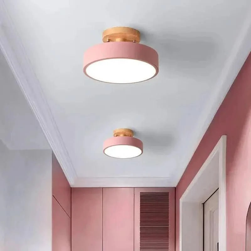 Luminária Led Estilo Nórdico Redondo Plafon de Teto - Ilumine Sua Casa com Design Sofisticado - Morada Serena