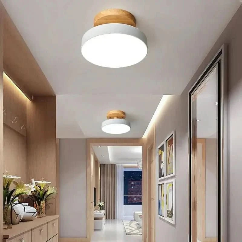 Luminária Led Estilo Nórdico Redondo Plafon de Teto - Ilumine Sua Casa com Design Sofisticado - Morada Serena