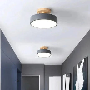 Luminária Led Estilo Nórdico Redondo Plafon de Teto - Ilumine Sua Casa com Design Sofisticado - Morada Serena