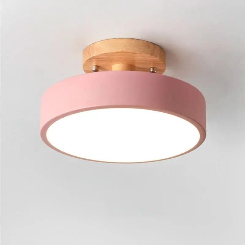 Luminária Led Estilo Nórdico Redondo Plafon de Teto - Ilumine Sua Casa com Design Sofisticado - Morada Serena