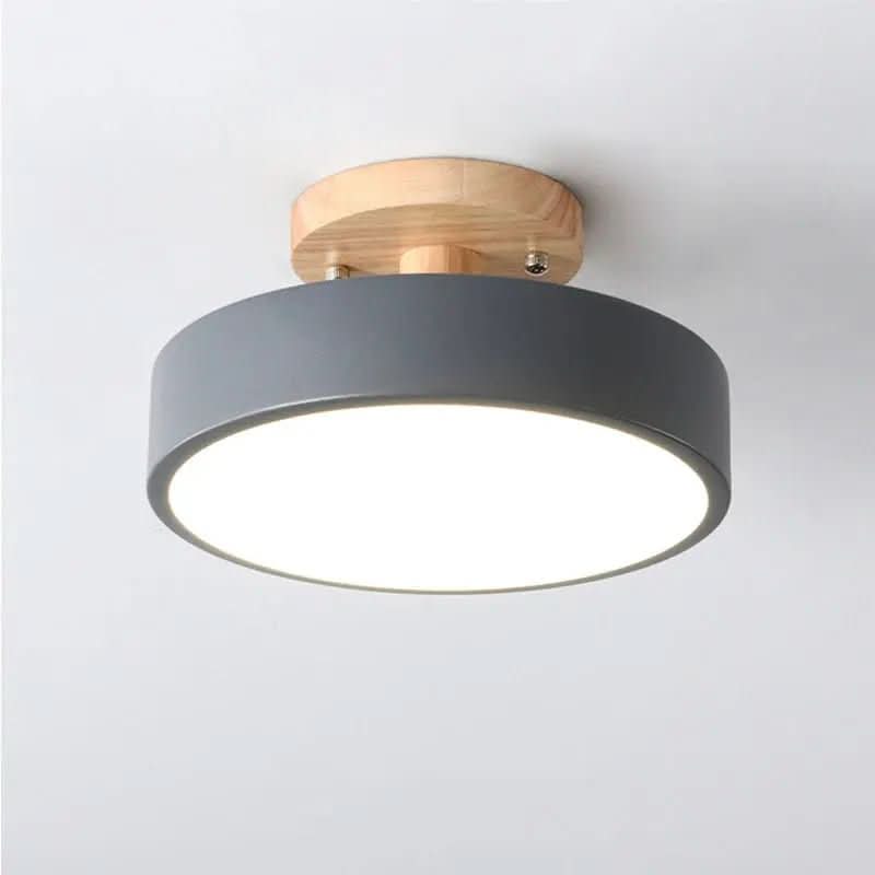 Luminária Led Estilo Nórdico Redondo Plafon de Teto - Ilumine Sua Casa com Design Sofisticado - Morada Serena