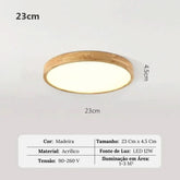 Luminária Led Redondo Moderno Plafon de Teto - Ilumine Seu Ambiente com Elegância - Morada Serena