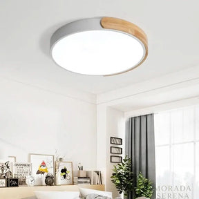 Plafon Led Sobrepor Luminária de Teto Moderna - Iluminação Elegante e Eficiente - Morada Serena