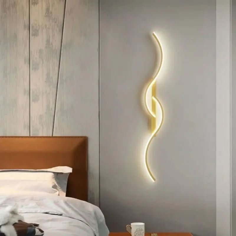 Arandela Onda Dupla de Parede Interna - Ilumine Seu Espaço com Elegância e Estilo - Morada Serena