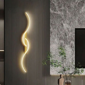 Arandela Onda Dupla de Parede Interna - Ilumine Seu Espaço com Elegância e Estilo - Morada Serena