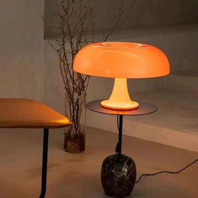 Luminária de Mesa Cogumelo Laranja - Ilumine Seu Ambiente com Estilo - Morada Serena