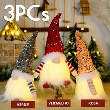 Decoração Natalina Elfos Luminosos Natal Decoração - Morada Serena