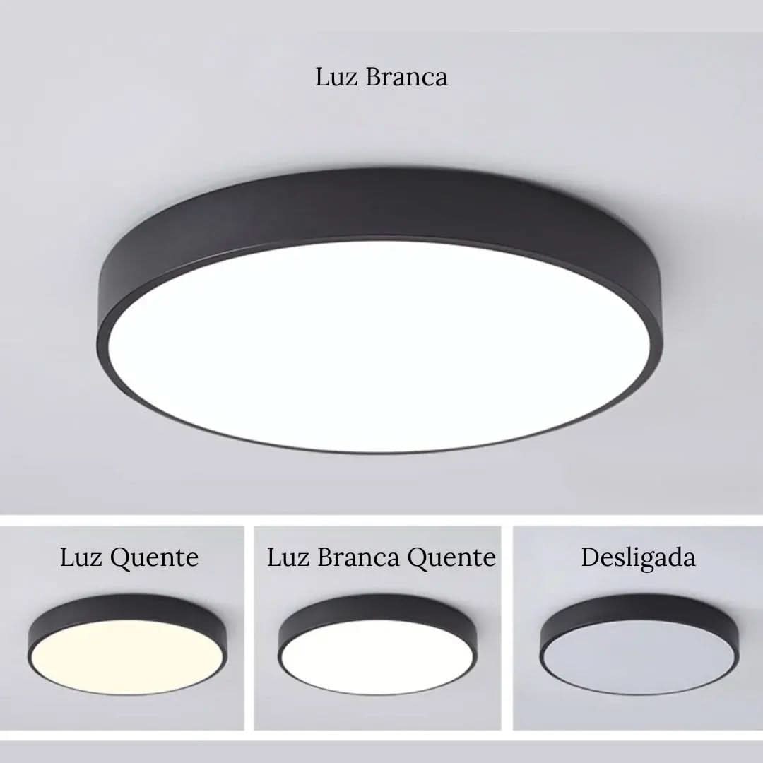 Plafon Sobrepor Led Nórdico Royale - Morada Serena