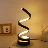 Luminária Abajur De Mesa Ondular Led Nórdico - Morada Serena