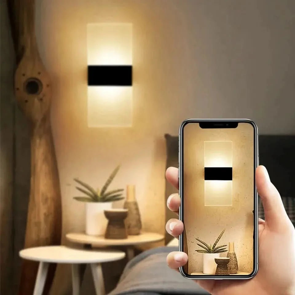 Arandela De Parede Transparente Com Sensor De Movimento – Segurança e Modernidade - Morada Serena