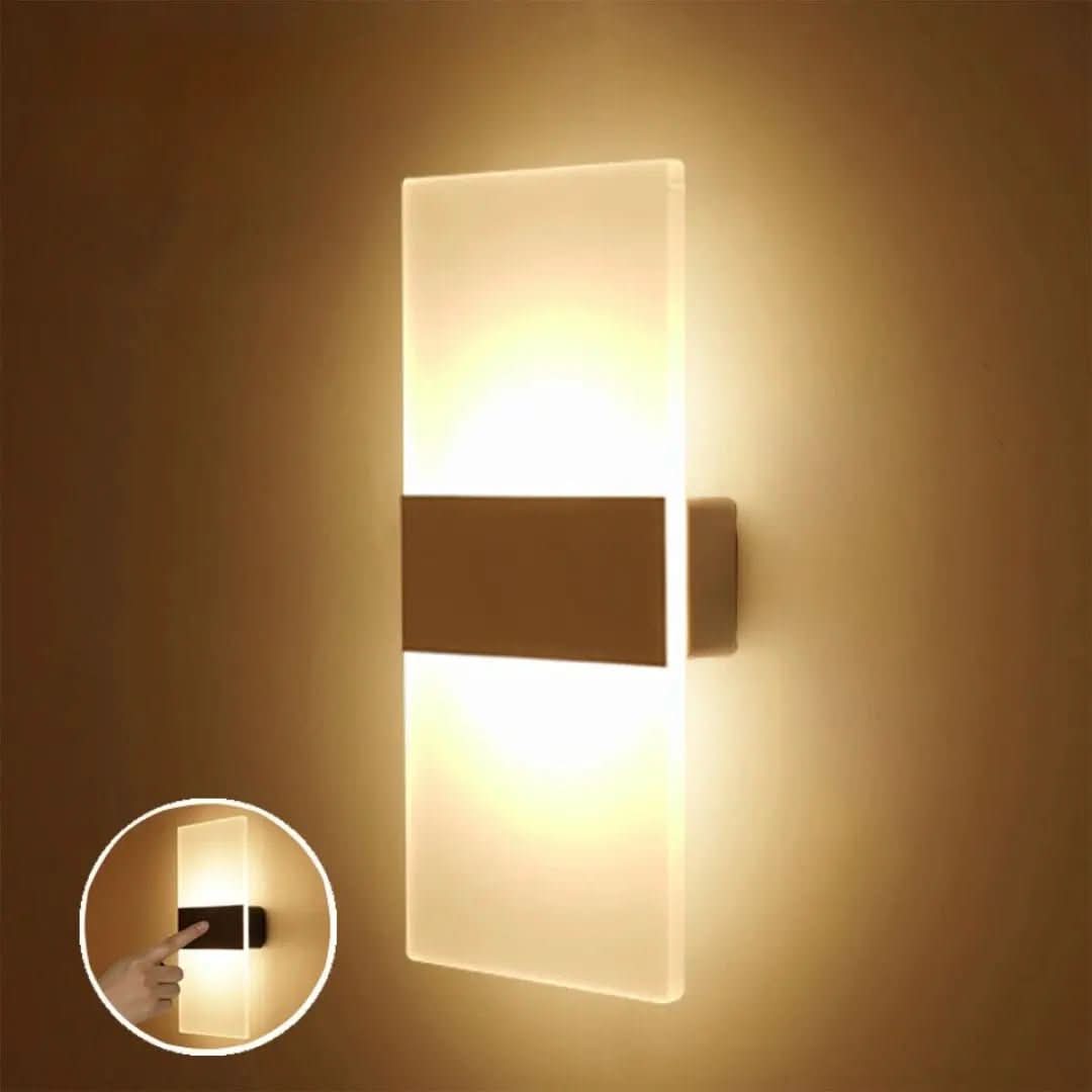 Arandela De Parede Transparente Com Sensor De Movimento – Segurança e Modernidade - Morada Serena