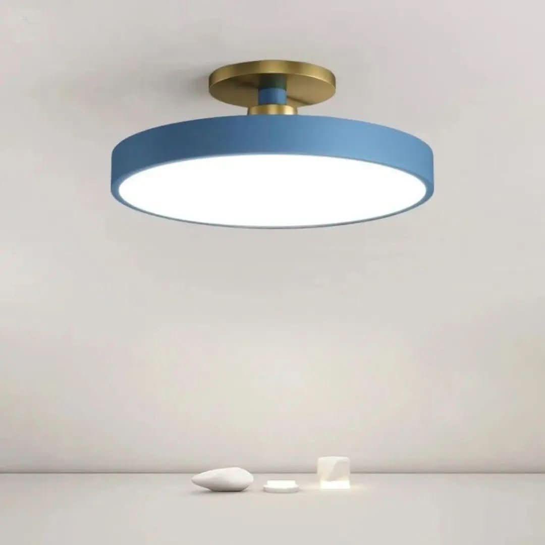Plafon De Led Redondo Sobrepor Modelo Nórdico – Iluminação Moderna e Eficiente - Morada Serena