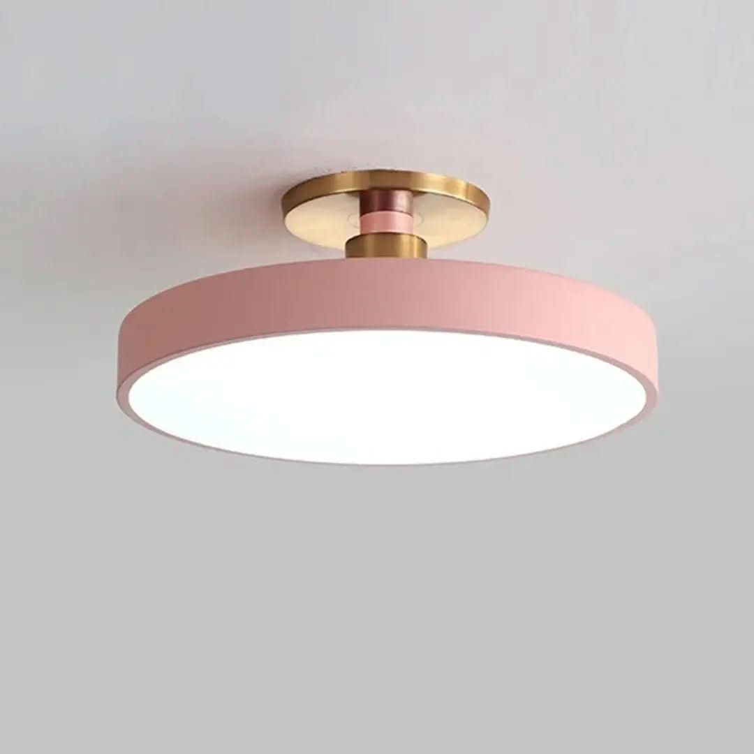 Plafon De Led Redondo Sobrepor Modelo Nórdico – Iluminação Moderna e Eficiente - Morada Serena