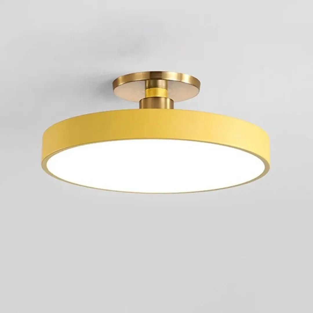 Plafon De Led Redondo Sobrepor Modelo Nórdico – Iluminação Moderna e Eficiente - Morada Serena