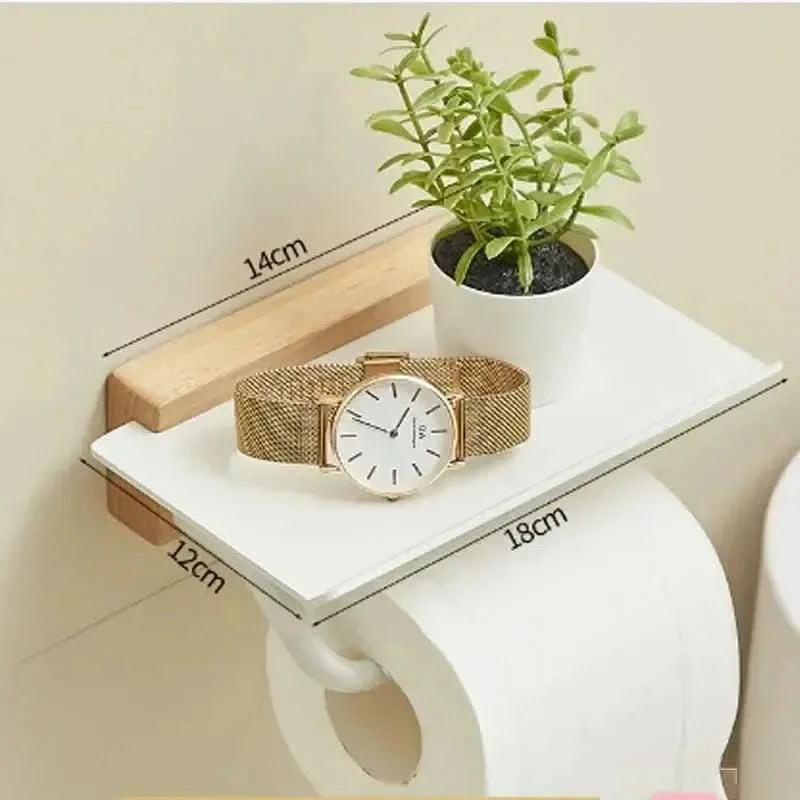 Suporte para Papel Higiênico Modelo Genova - Praticidade e Estilo para Seu Banheiro - Morada Serena