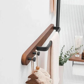 Porta Toalha para Banheiro Estilo Rústico - Elegância e Funcionalidade para Seu Banheiro - Morada Serena