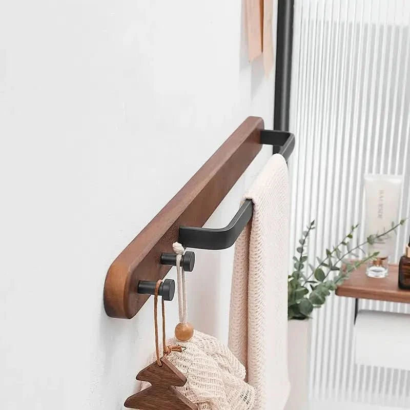 Porta Toalha para Banheiro Estilo Rústico - Elegância e Funcionalidade para Seu Banheiro - Morada Serena