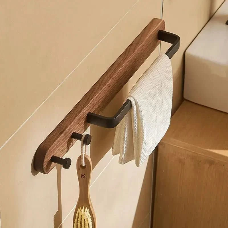 Porta Toalha para Banheiro Estilo Rústico - Elegância e Funcionalidade para Seu Banheiro - Morada Serena