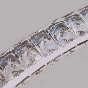Lustre Circular Cristal Moderno Pendente Para Sala De Jantar - Morada Serena
