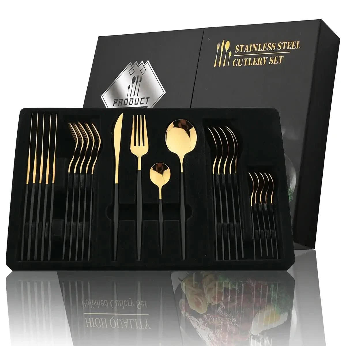 Conjunto De Talheres Aço Inoxidável 24pcs - Morada Serena