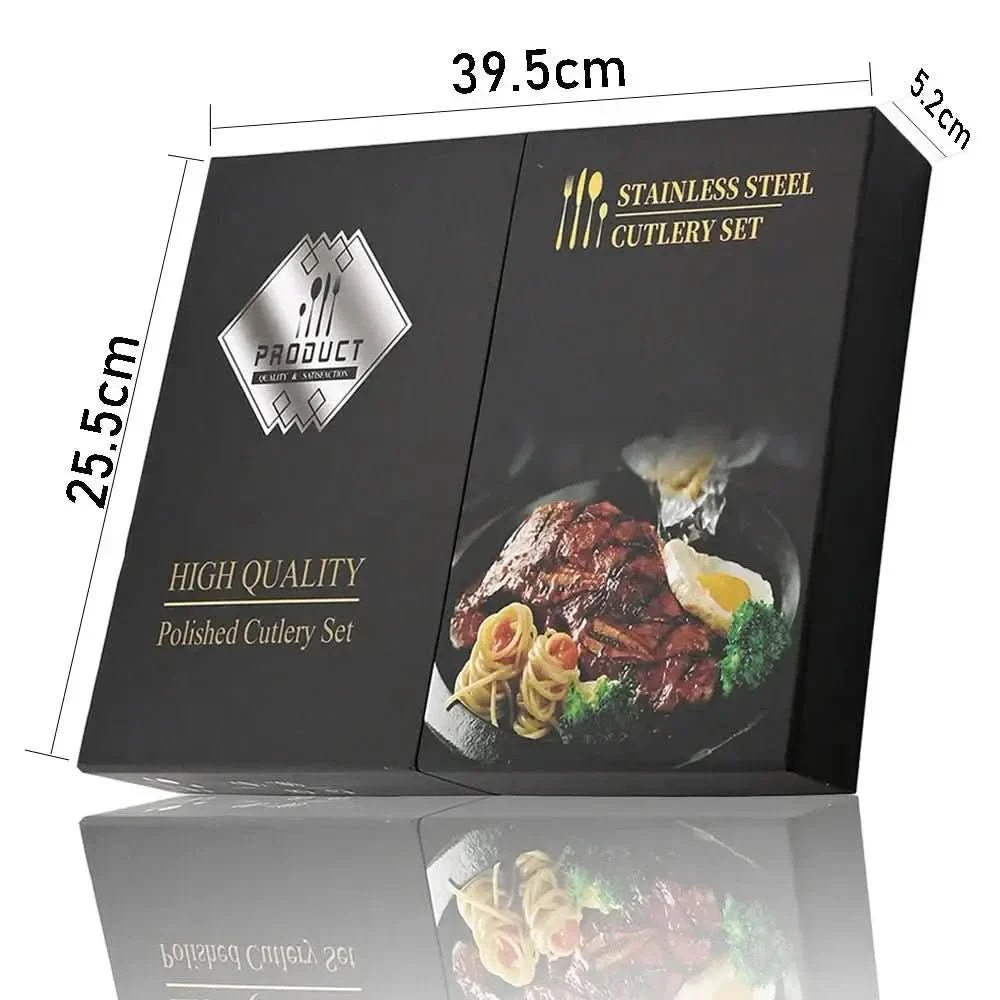 Conjunto De Talheres Aço Inoxidável 24pcs - Morada Serena