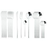 Conjunto De Talheres Aço Inoxidável 24pcs - Morada Serena
