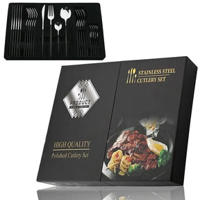 Conjunto De Talheres Aço Inoxidável 24pcs - Morada Serena