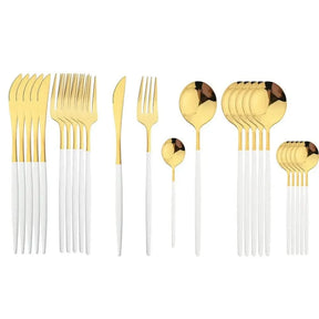 Conjunto De Talheres Aço Inoxidável 24pcs - Morada Serena