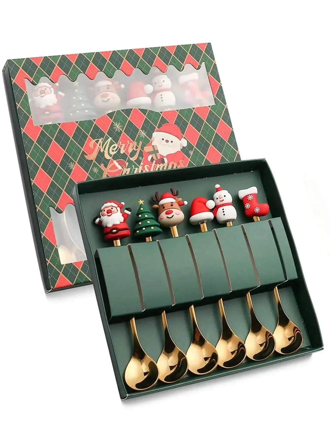 Jogo De Talheres Dourado Aço Inoxidável Especial Natal - Morada Serena