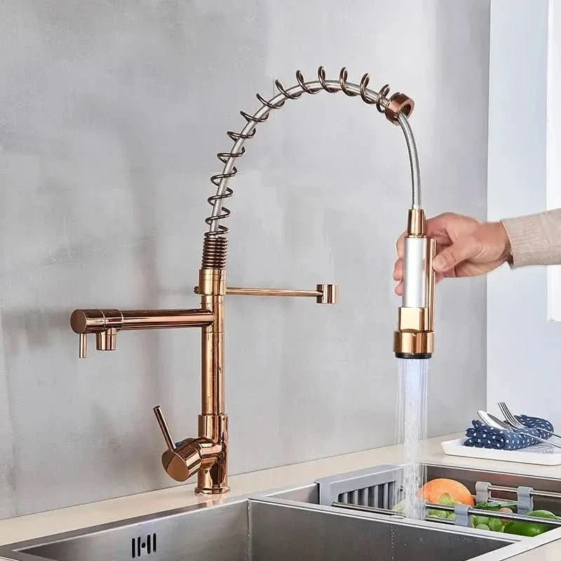 Torneira para Cozinha Gourmet Monocomando com LED Safira - Elegância e Tecnologia para Sua Cozinha - Morada Serena