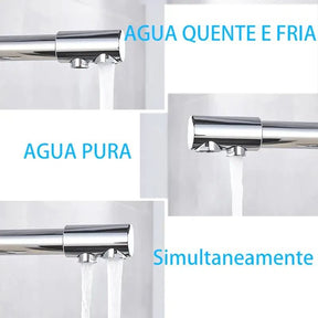 Torneira Gourmet Para Cozinha Com Filtro Modelo Duplo Comando Modelo Giratória - Morada Serena