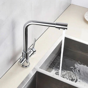 Torneira Gourmet Para Cozinha Com Filtro Modelo Duplo Comando Modelo Giratória - Morada Serena