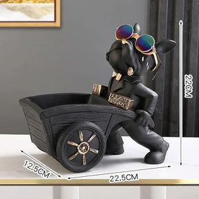 Escultura Decorativa Bulldog Francês Decorativo - Morada Serena