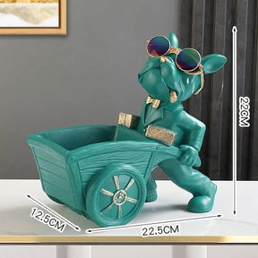 Escultura Decorativa Bulldog Francês Decorativo - Morada Serena
