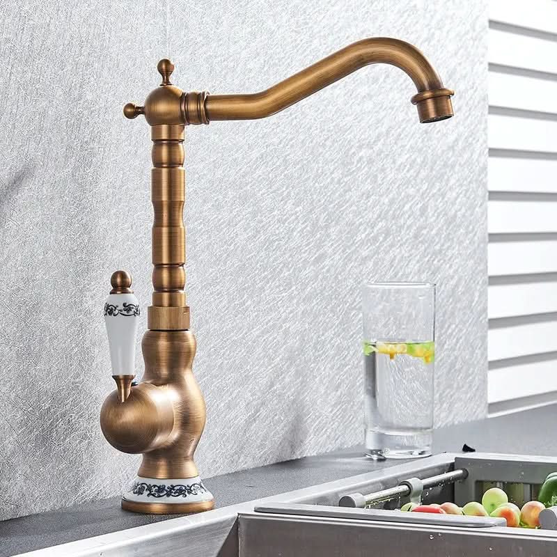 Torneira para Banheiro Monocomando Modelo Antique Luxe - Estilo Clássico e Sofisticação - Morada Serena
