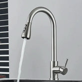 Torneira Monocomando Para Cozinha Níquel Escovado Com Extensor - Morada Serena