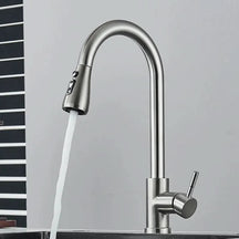 Torneira Monocomando Para Cozinha Níquel Escovado Com Extensor - Morada Serena